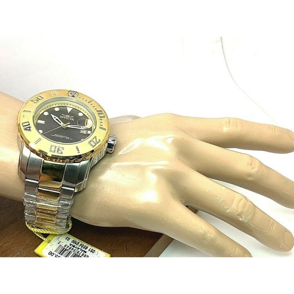 Invicta Men's Gold and Black Watch - Picture 4 of 12